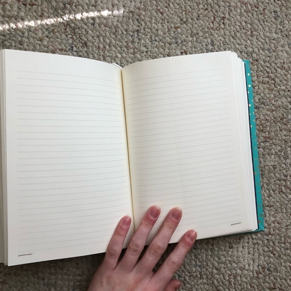 Blue and gold polka-dotted Notebook - Picture 2 of 3